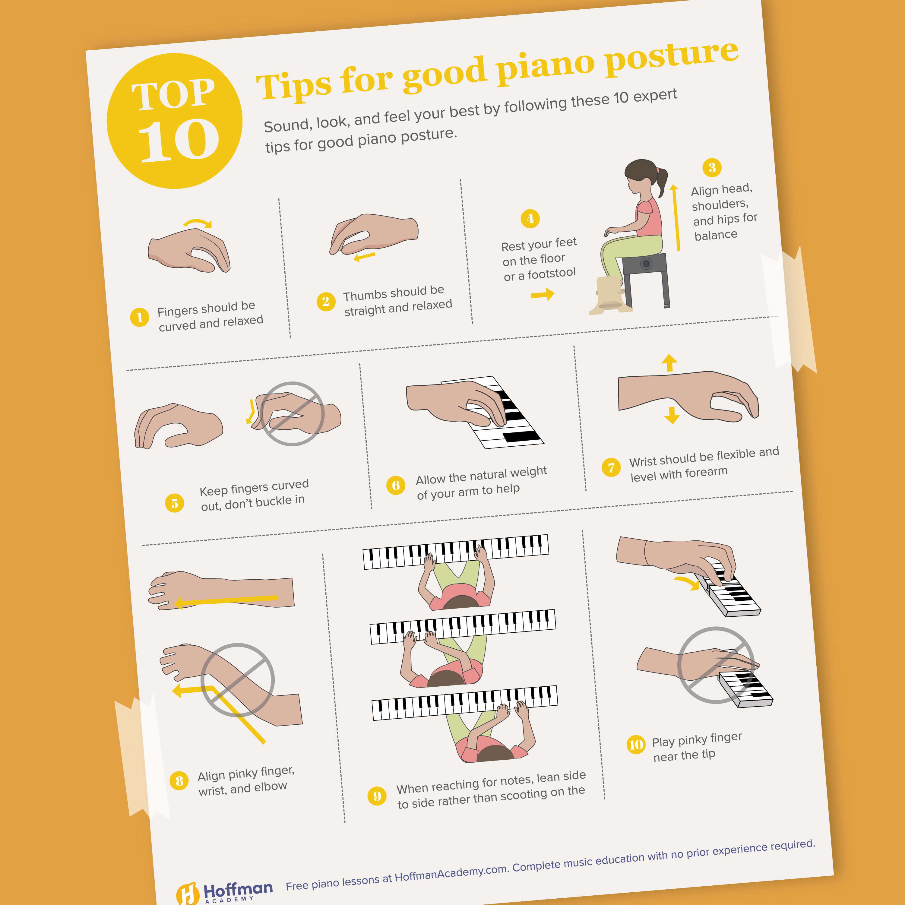 Piano Posture Guide Store Preview