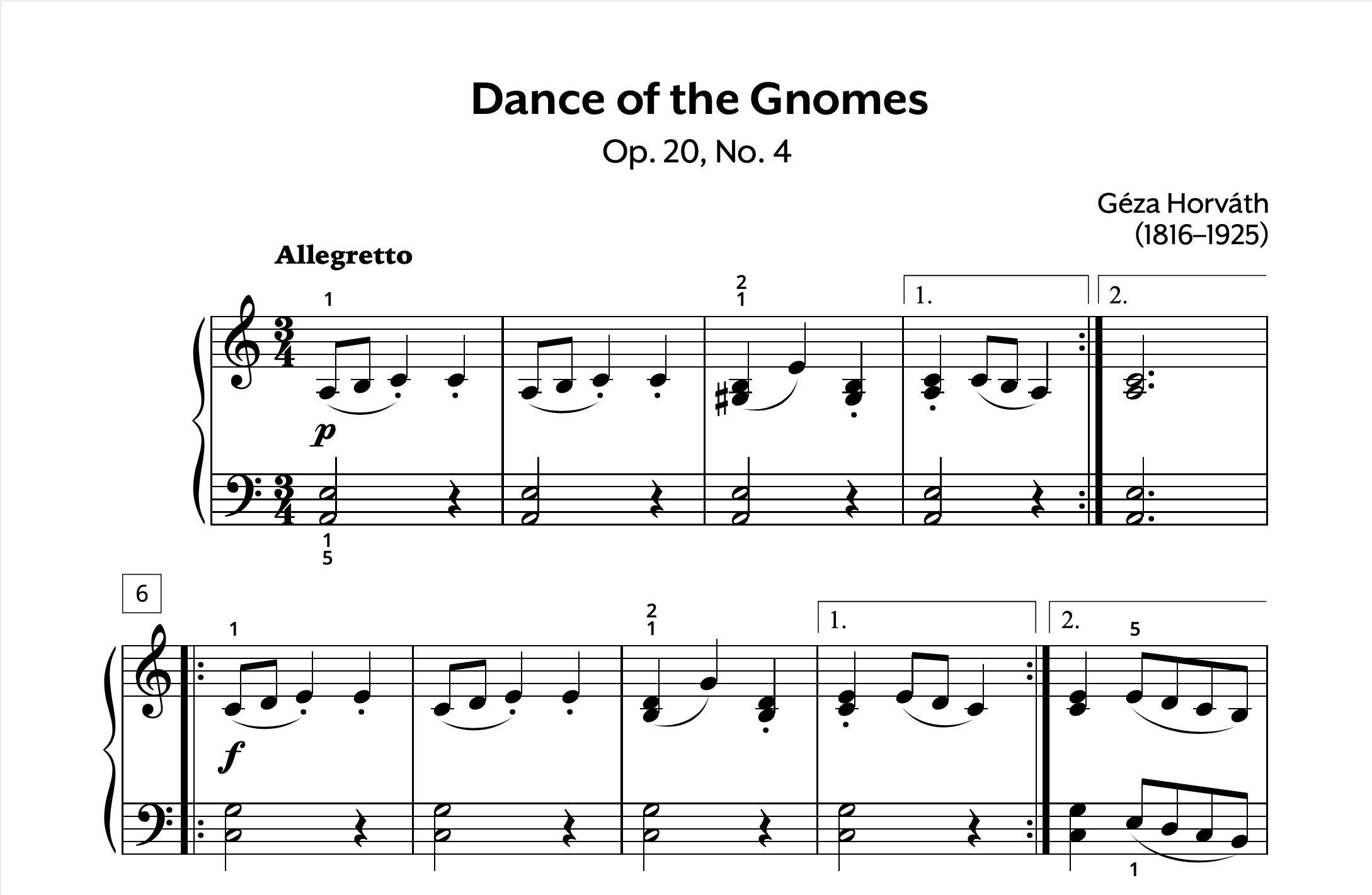 Horvath Dance of the Gnomes Store Preview