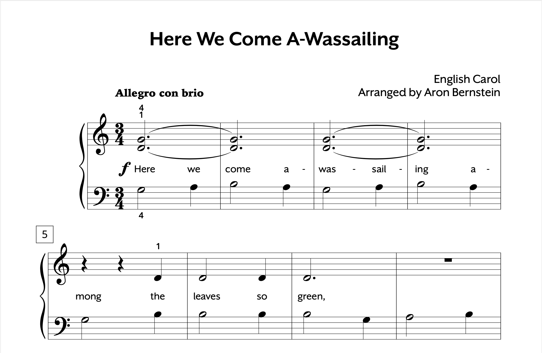 Christmas Elementary Here We Come A-Wassailing Individual Store Preview