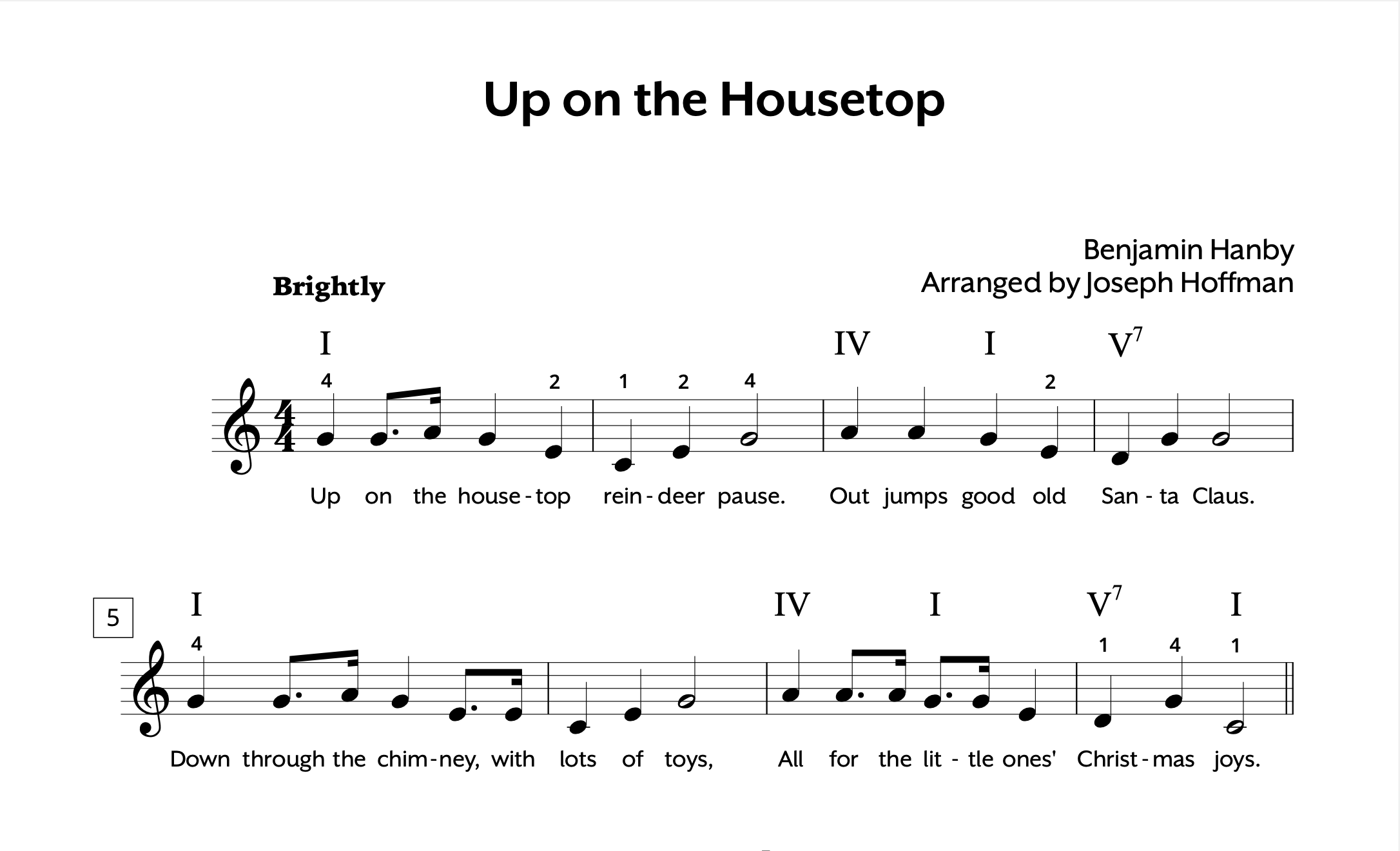 Up on the Housetop Late Elementary Store Preview