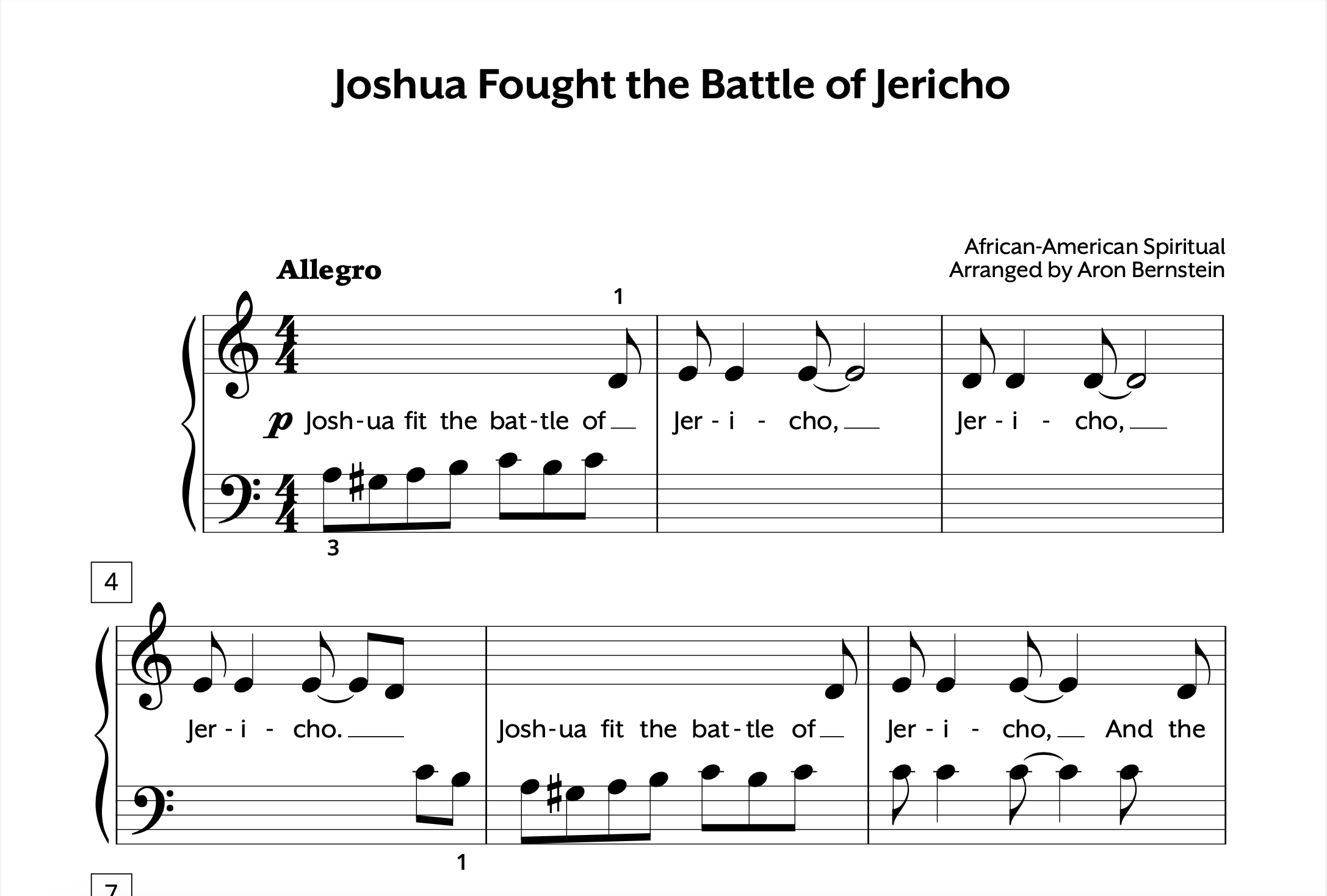Joshua Fought the Battle of Jericho Elementary Store Preview