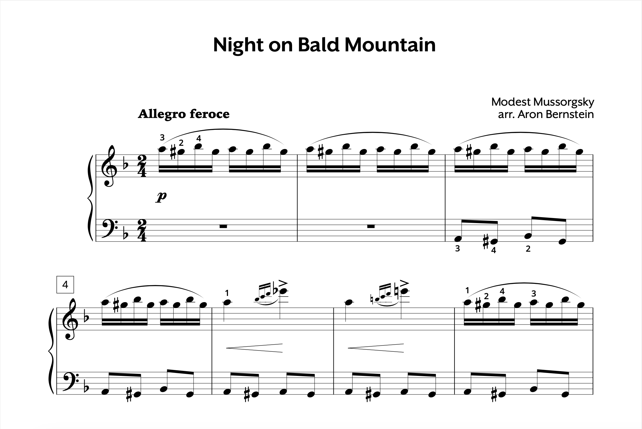 Mussorgsky Night on Bald Mountain Early Intermediate Store Preview