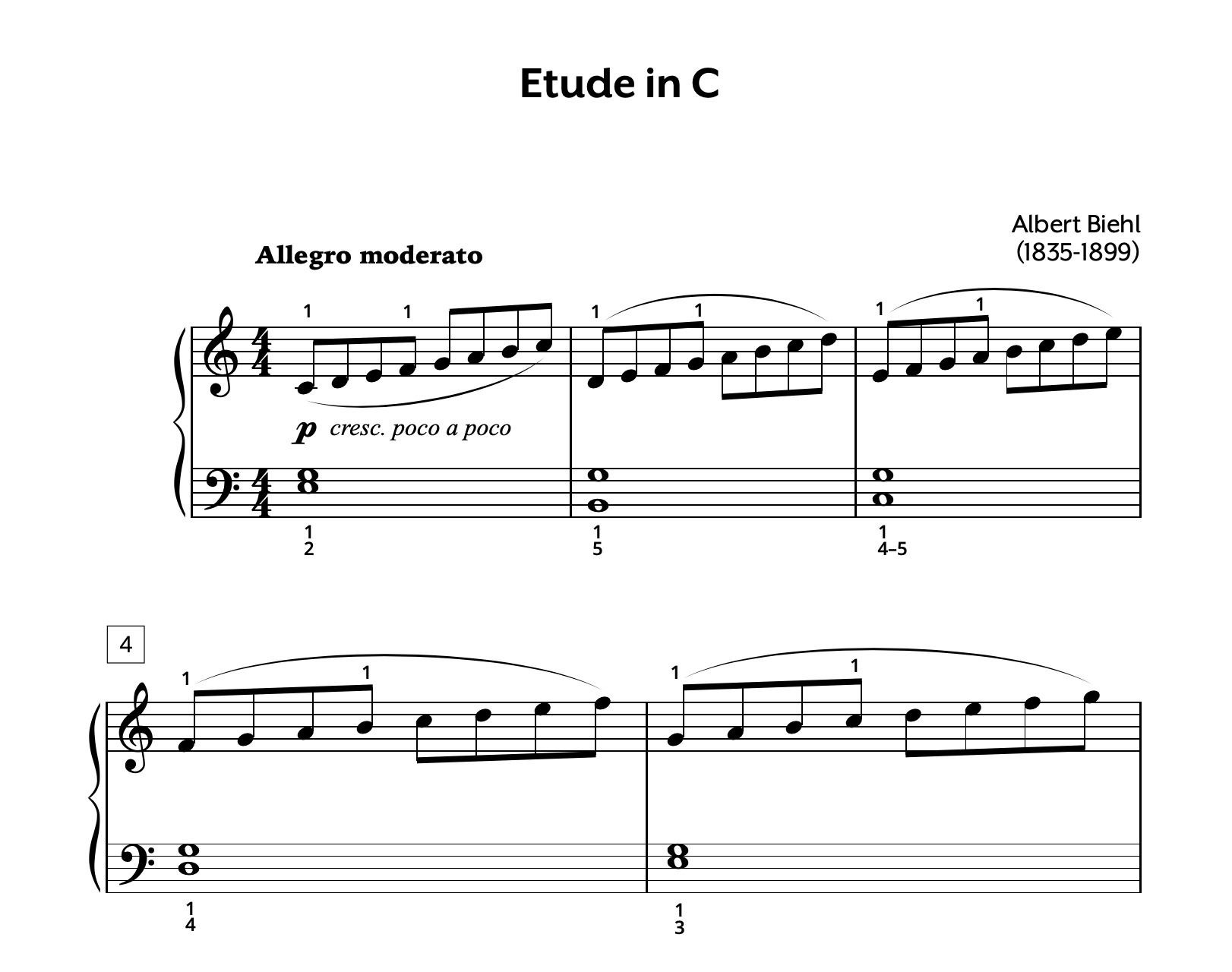 Biehl Etude in C Store Image
