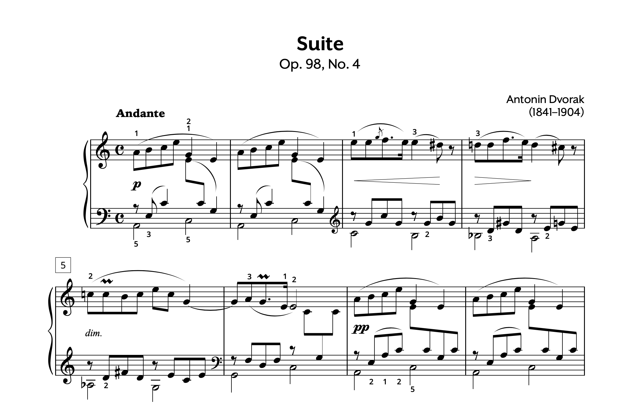 Dvorak Suite Store Preview