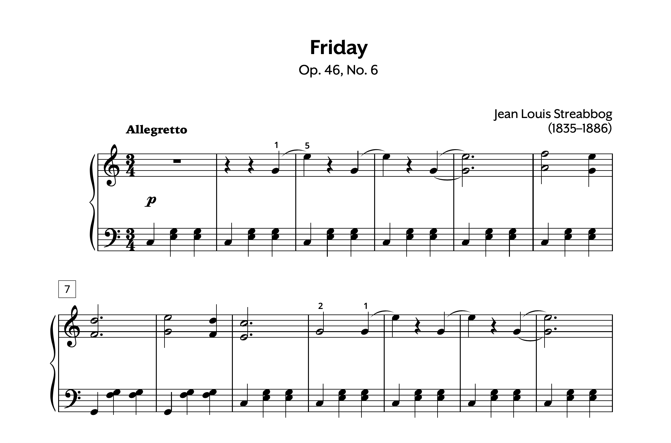 Streabbog Friday Op. 46 No. 6 Store Preview